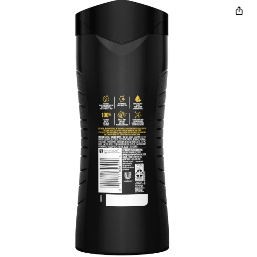 AXE Axe Black Body Wash Refreshing Scent Frozen Pear Cedar 2 pack bottle NEW NWT